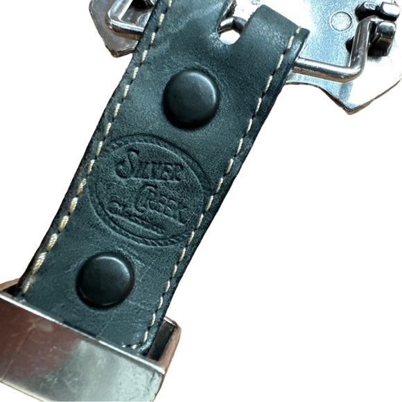 Silver Creek Classics Mens Western Belt Brown Indian Buffalo Nickel Size 36 - Picture 8 of 15